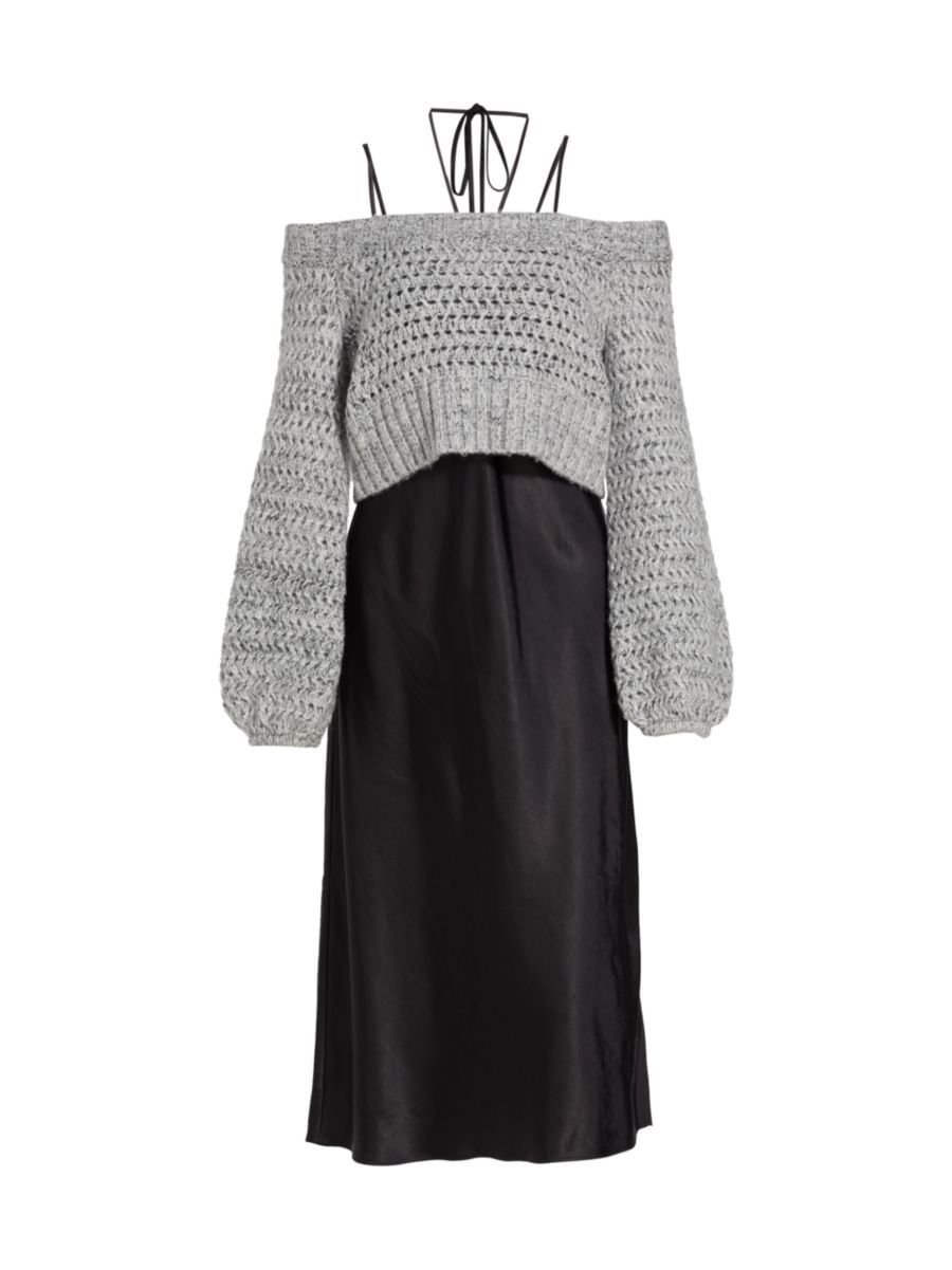 dh New York Emm Combo Sweater Dress | Saks Fifth Avenue