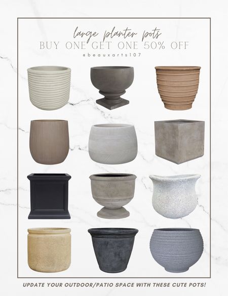 Large planter pots for your trees and plants to update your outdoor/patio spaces!

#LTKsalealert #LTKFind #LTKhome