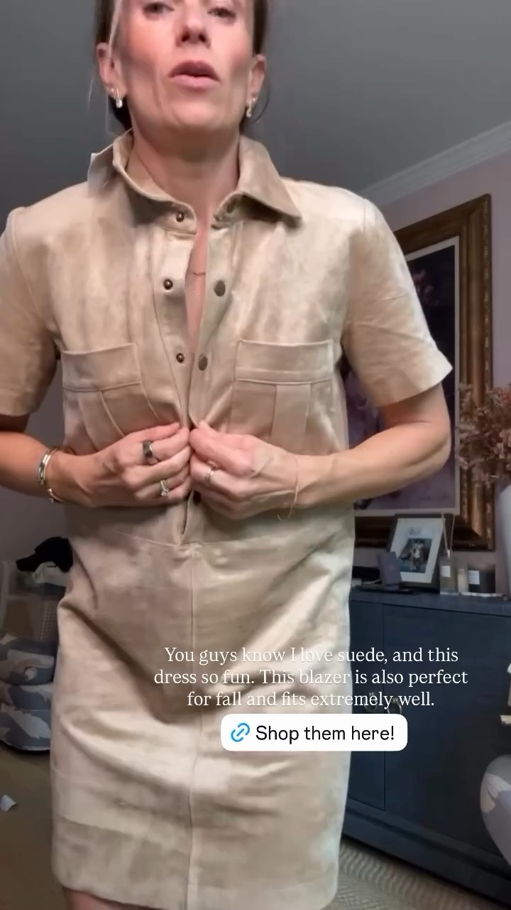 You guys know I love suede, and this dress so fun. This blazer is also perfect for fall and fits extremely well.