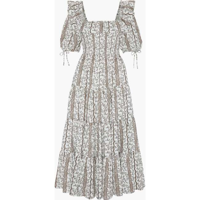 Hill House Home | The Corinne Nap Dress, Mocha Provence Floral (Brown, Size X-Small) | Maisonette | Maisonette