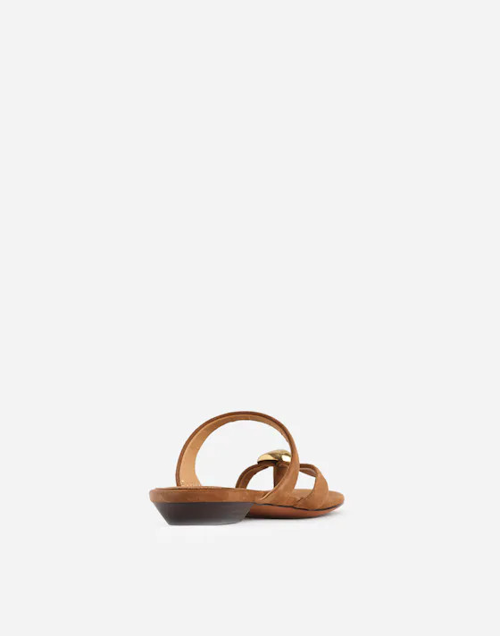 The Mila Organic Hardware Thong Slide Sandal | Madewell