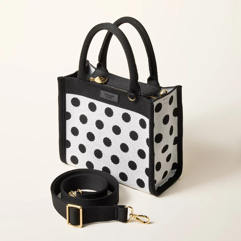 Polka Dot Knit Crossbody Bag - kate spade new york x Target White/Black | Target