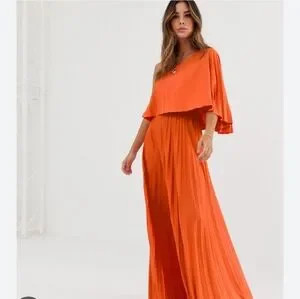 ASOS✨ Bright Orange Maxi Dress, NWT! | Poshmark