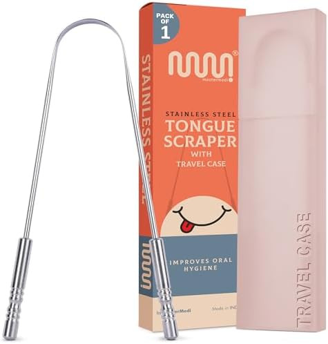 MasterMedi Tongue Scraper with Case Easy to Use Tongue Scraper for Adults, Tongue Cleaner for Ora... | Amazon (US)
