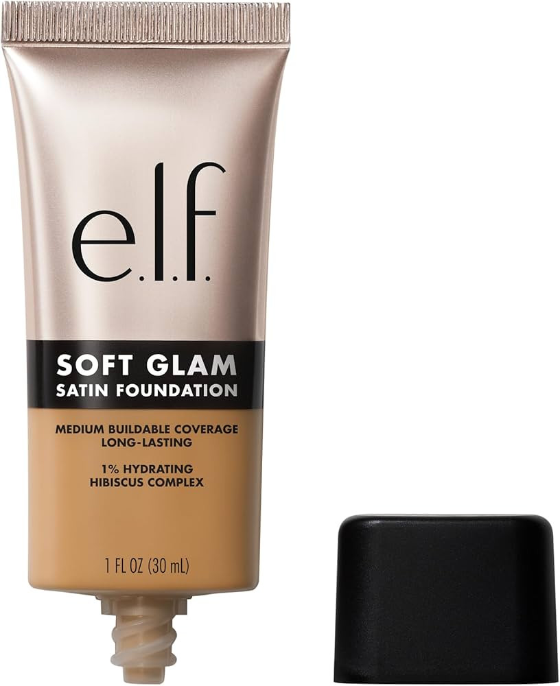 e.l.f. Soft Glam Foundation, Medium Coverage, Long-Lasting & Buildable Foundation For A Smooth, S... | Amazon (US)