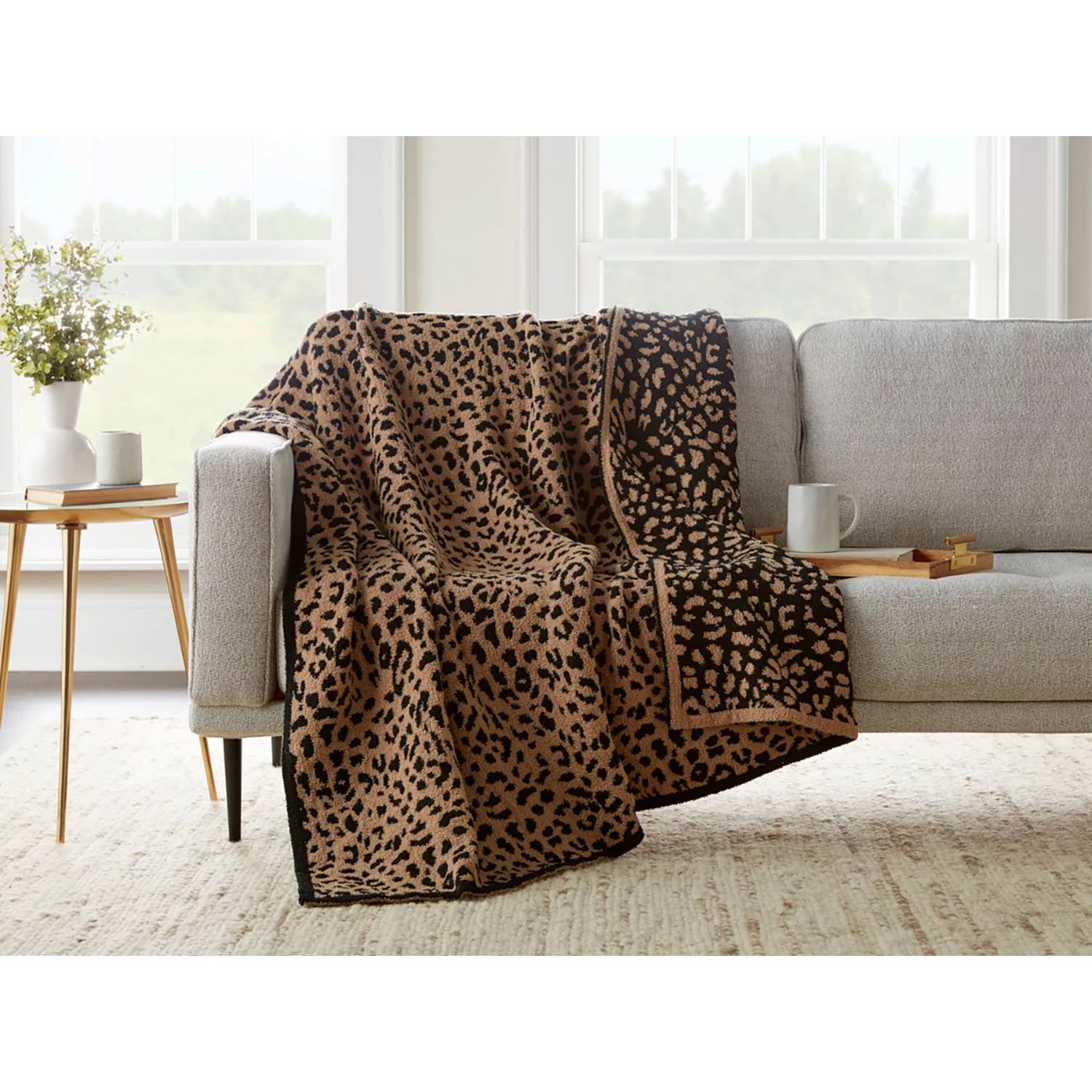 Member's Mark Luxury Premier Collection Cozy Knit Animal Print Throw (Assorted Colors) | Sam's Club