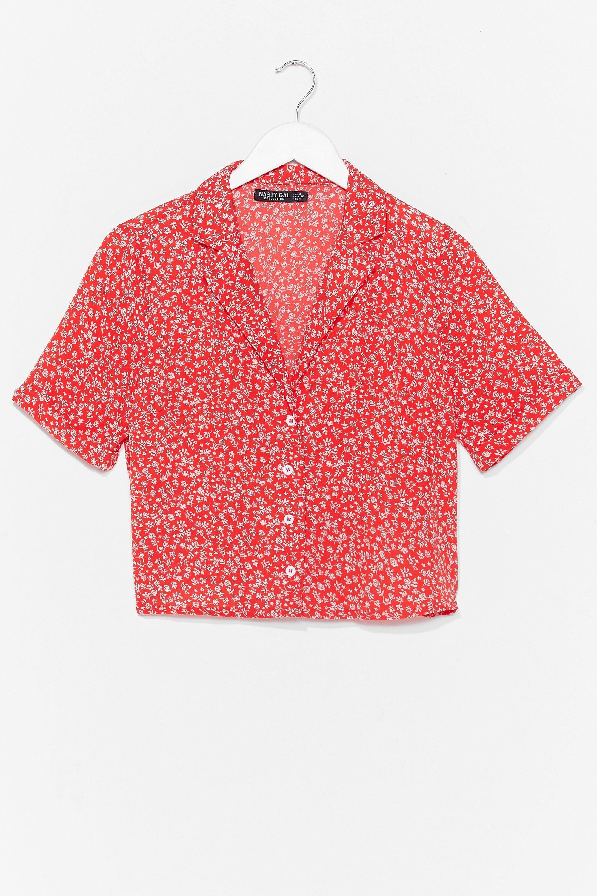 Take a Stalk Floral Cropped Shirt | NastyGal (US & CA)