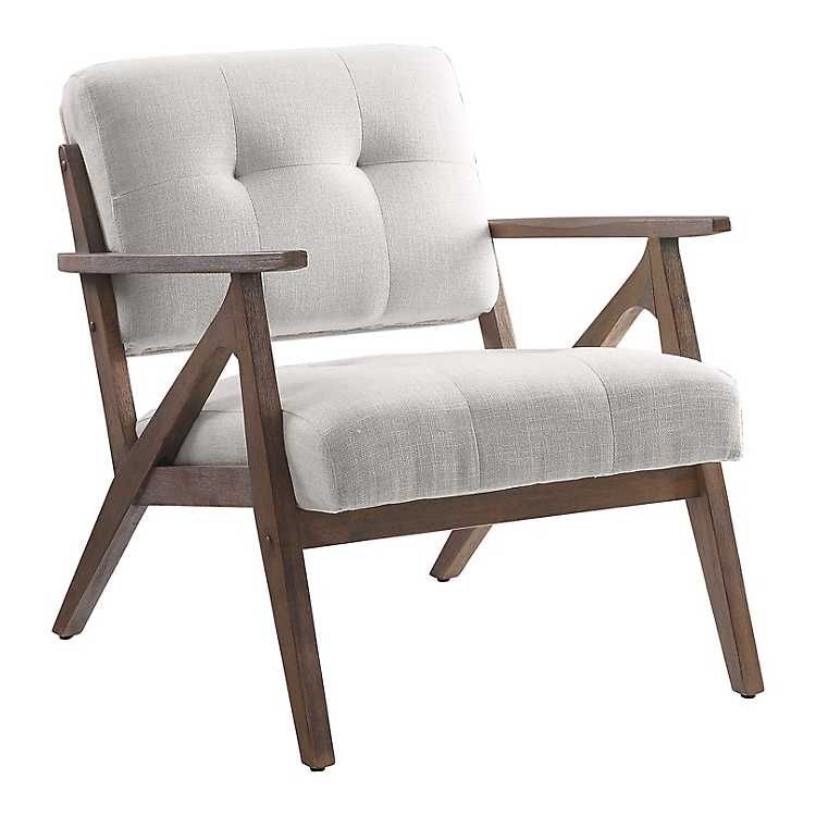 Brown Tufted Mid-Century Roman Accent Chair | Kirkland's Home