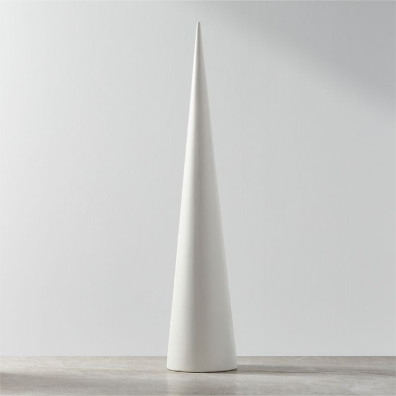 Surrey Extra-Large Modern Cement Tabletop Christmas Tree + Reviews | CB2 | CB2