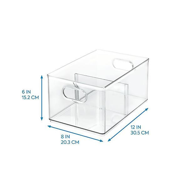 THE HOME EDIT Divided Freezer Bin Clear | The Container Store