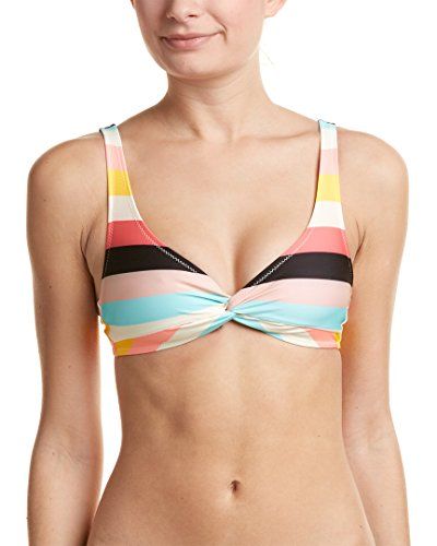 Solid & Striped Womens Jane Bikini Top, L, Pink | Amazon (US)