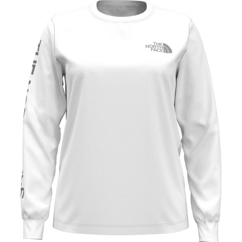 The North Face Women's Brand Proud Long Sleeve T-Shirt White, Small - Women's Outdoor Short-Sleeve T | Academy Sports + Outdoors