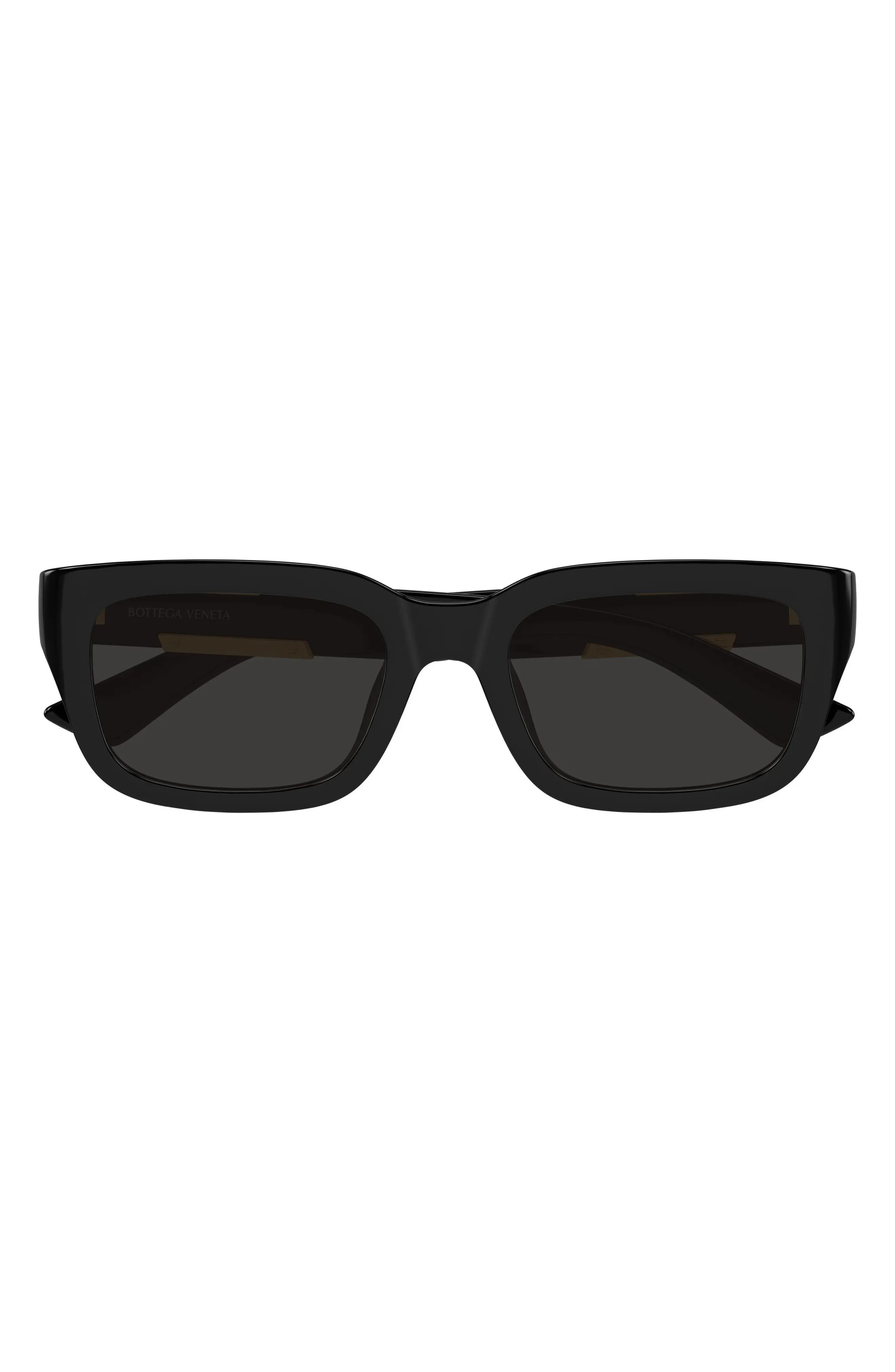 Bottega Veneta 54mm Rectangular Sunglasses in Brown at Nordstrom | Nordstrom