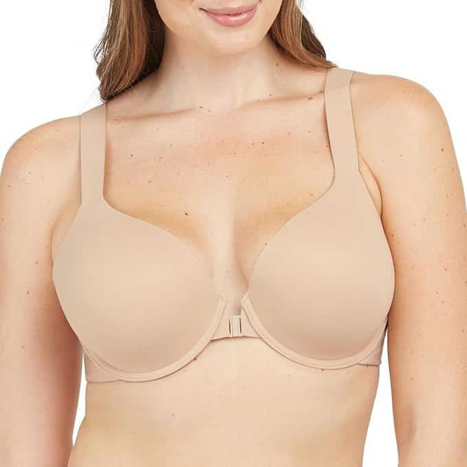 SPANX Bra-Llelujah Lightly Lined Full Coverage Bra - T-Shirt Bra - Front Closure - Hosiery Back -... | Amazon (US)