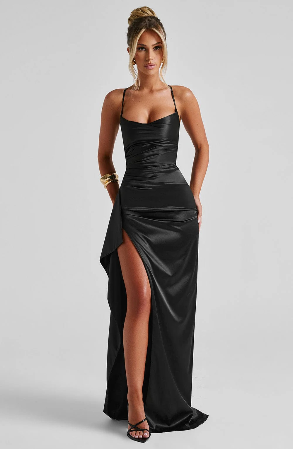 Helen Maxi Dress - Black | Babyboo (global)