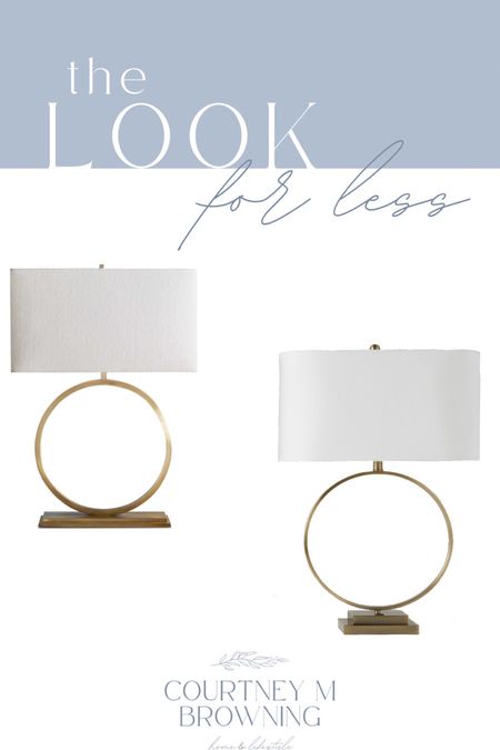 Look for less! Designer lighting, table lamp, designer lamp, affordable decor 

#LTKhome