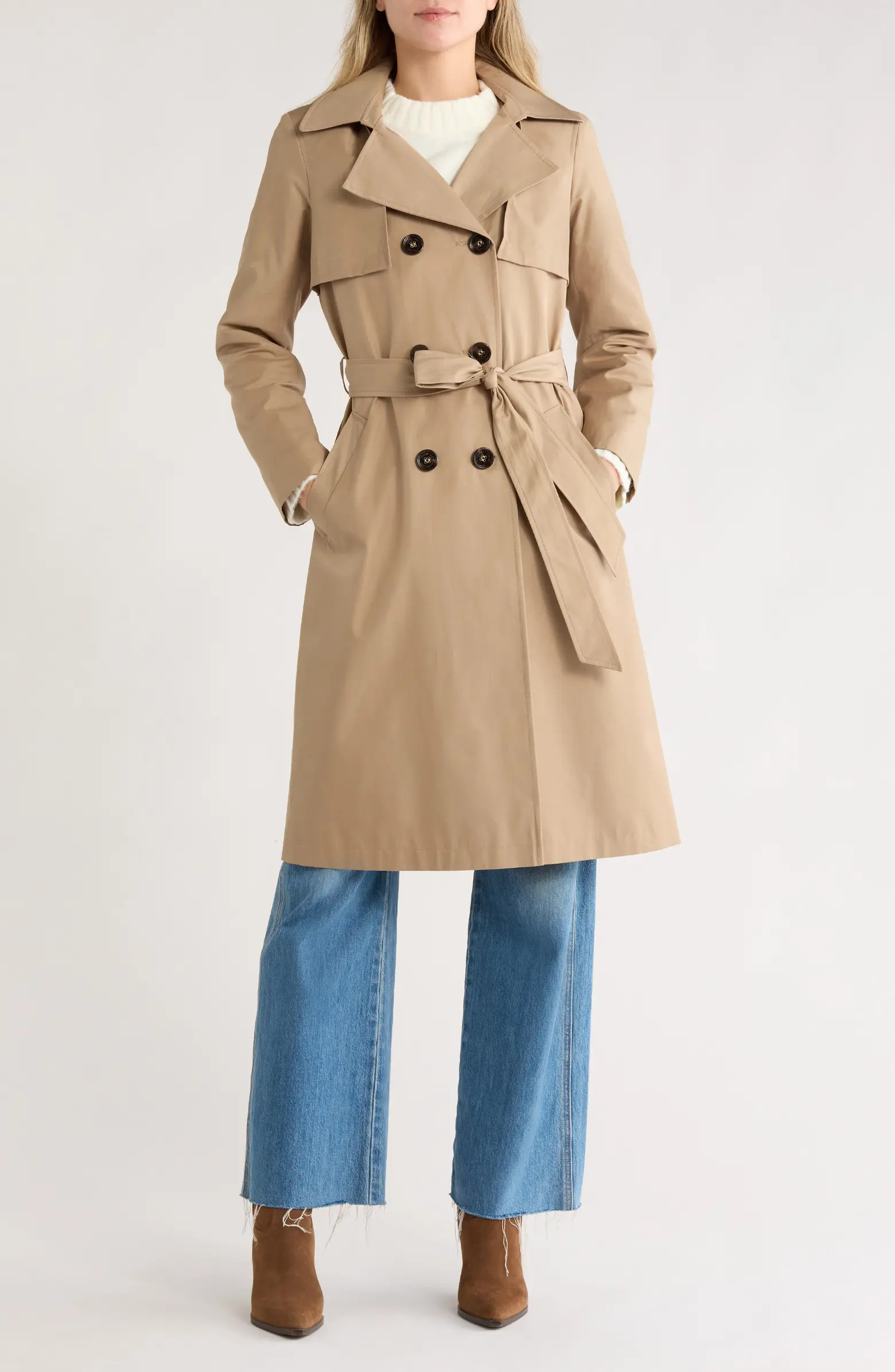Sam Edelman Double Breasted Trench Coat | Nordstromrack | Nordstrom Rack