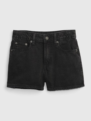 Kids High-Rise Denim Shortie Shorts with Washwell | Gap (US)