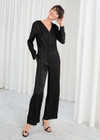 Click for more info about Striped Satin Jacquard Jumpsuit