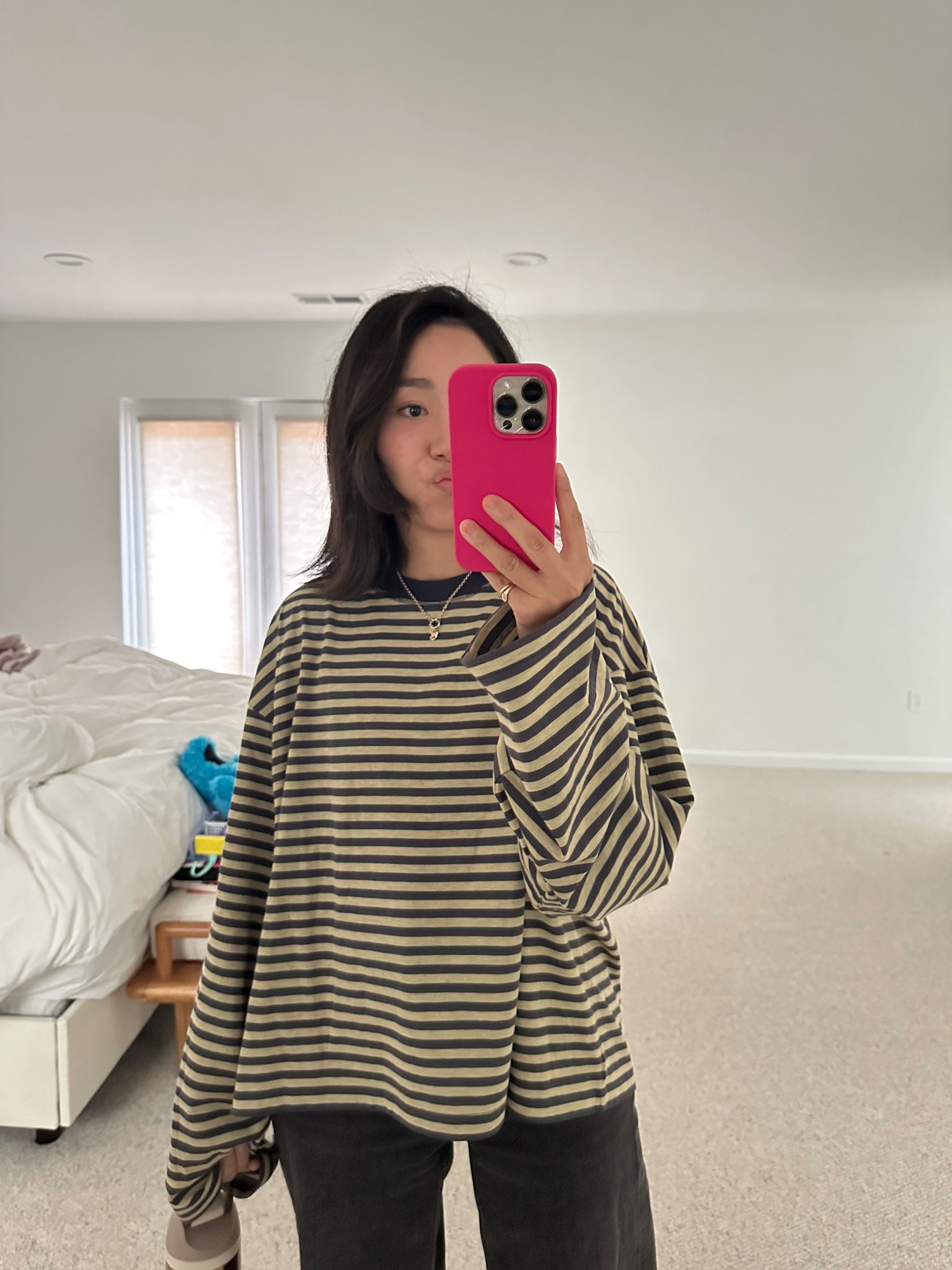 Revolve Top : Medium
Madewell Jeans: Sized down to 23 normally 24