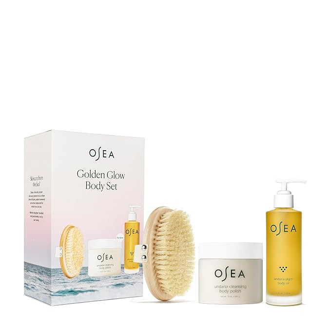 OSEA Golden Glow Full Size Body Set - Includes Full Size Undaria Algae Body Oil (5oz), Undaria Cl... | Amazon (US)