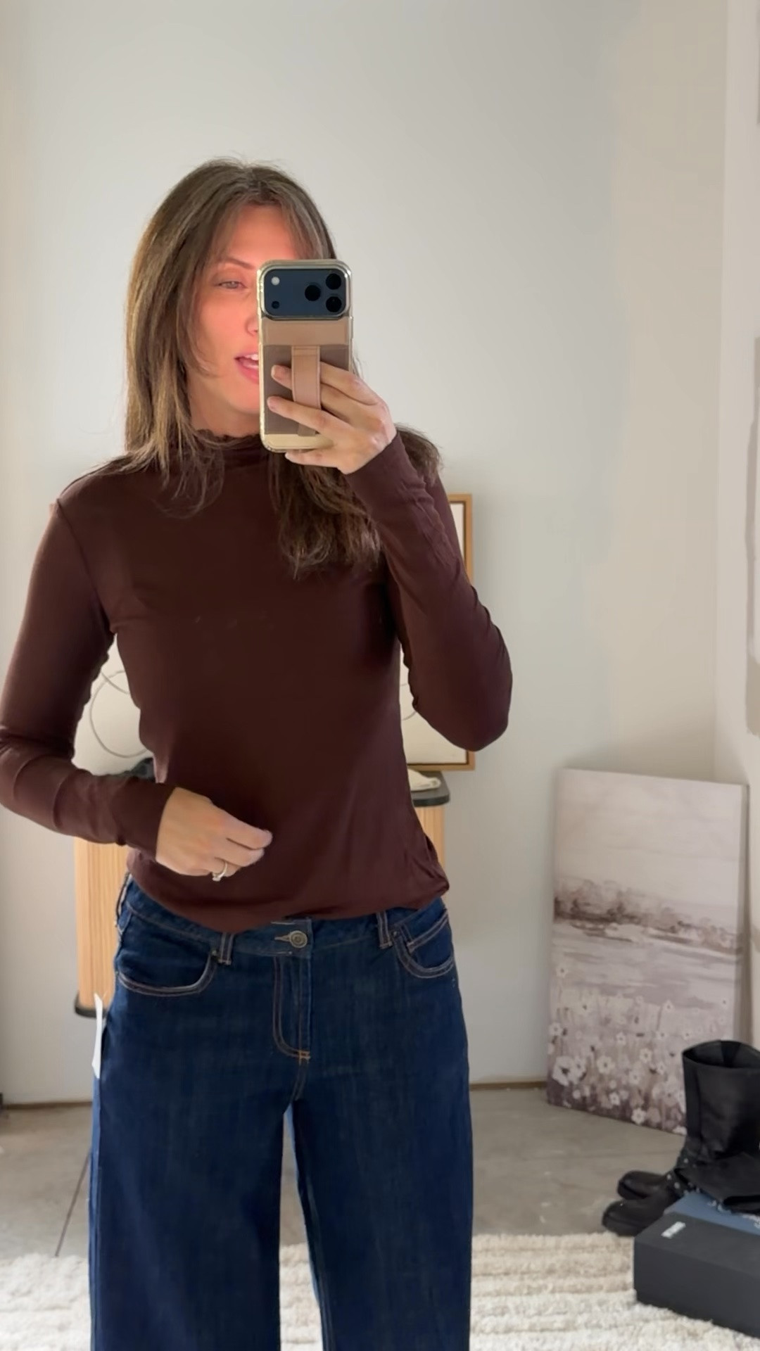 I did the size small for these mock neck layer tops