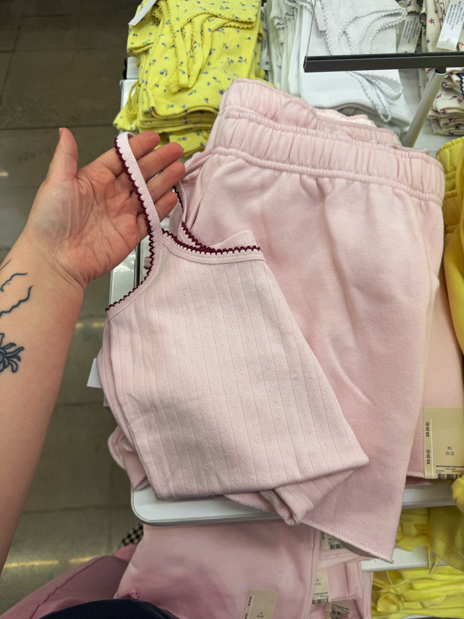 the cutest little lounge set 🤍 soft pink + dainty details = instant add to cart 🫶🏼 perfect for slow mornings, coffee in hand, and chasing littles around the house

#LTKootd #LTKmomlife #LTKgrwm