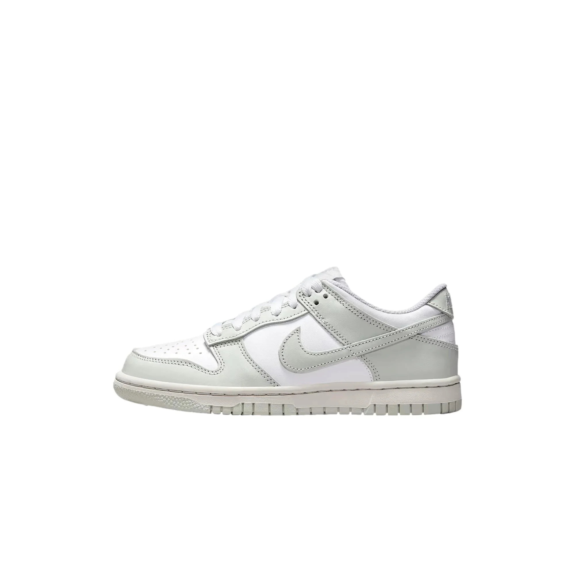 Nike Dunk Low White / Light Silver - Photon Dust FB9109-124 Grade-School | Shop Simon