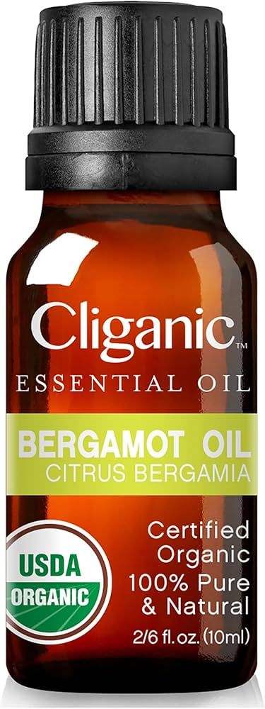 Cliganic Organic Bergamot Essential Oil, 100% Pure Natural for Aromatherapy | Non-GMO Verified | Amazon (US)