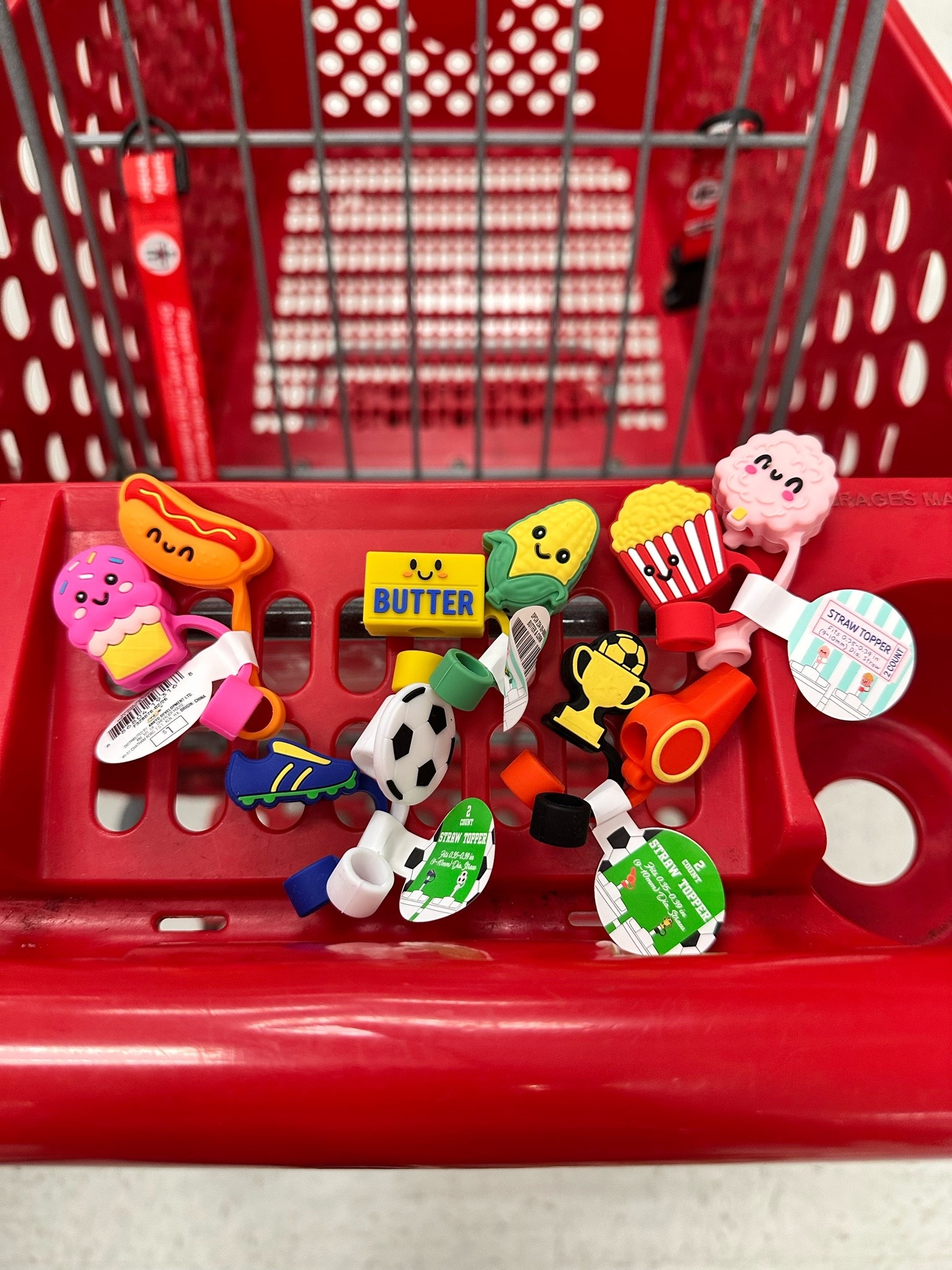 Straw toppers 2 for $1 at Target