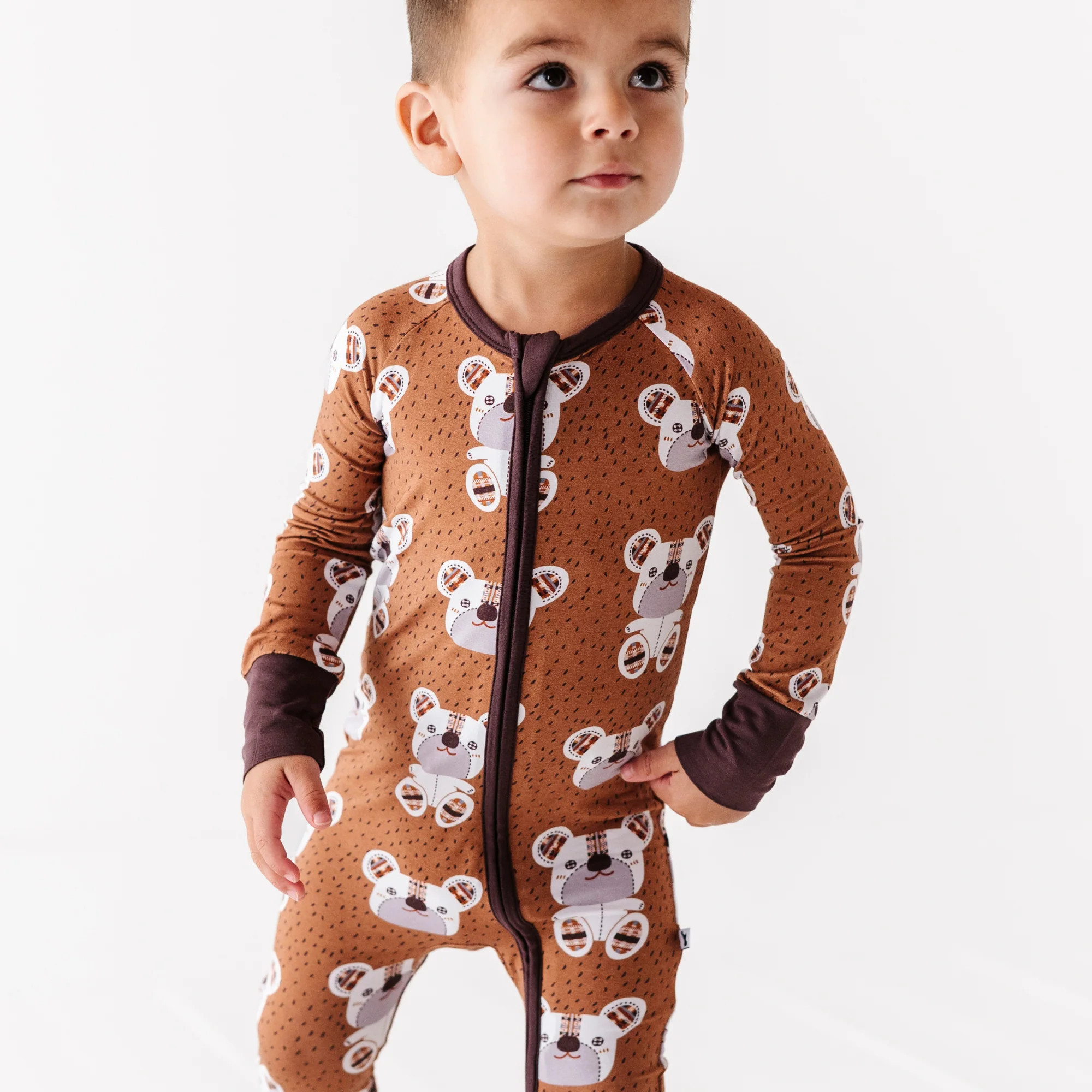Bears Gone Plaid Convertible Footies | Kiki + Lulu | Kiki + Lulu