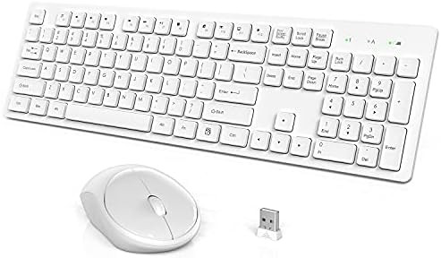 Wireless Keyboard and Mouse, WisFox Full-Size Wireless Mouse and Keyboard Combo, 2.4GHz Silent US... | Amazon (US)