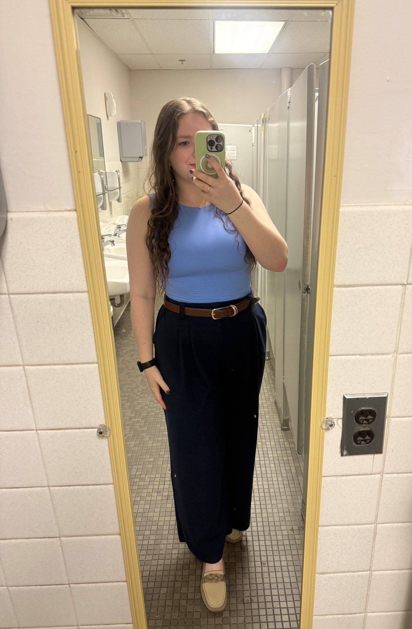 A blue monochromatic look for the office today! This top is one of my favorites I have it in so many colors! Great for layering at the office! 

#LTKWorkwear #LTKootd #LTKMidsize