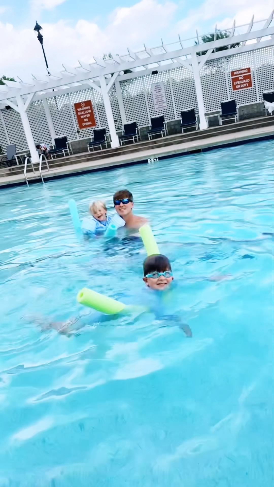 Spent this Friday evening at the pool 💦 with my best boys 😍 - and as we were leaving (with the babies 👶🏼 in their jammies 🥰 - our favorite post-pool time-shower & jammies tradition 🤭), Judson goes - “Look mama and dada, a rainbow!!!” 🌈 What a sweet sweet night and memory!!!! 🫶🏽 Thank you, Lord, for this wonderful beautiful life you have given us!!! ✨