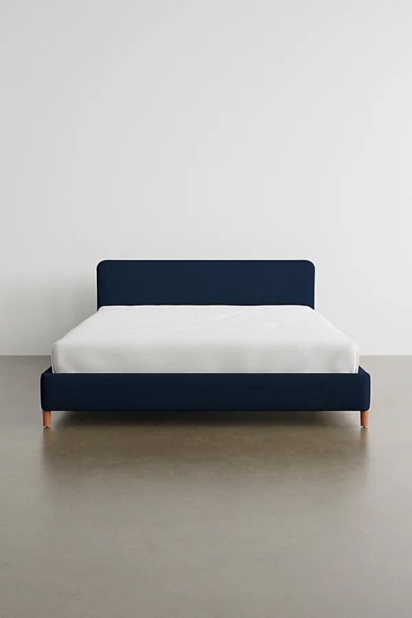 Riley Performance Linen Platform Bed | Urban Outfitters (US and RoW)