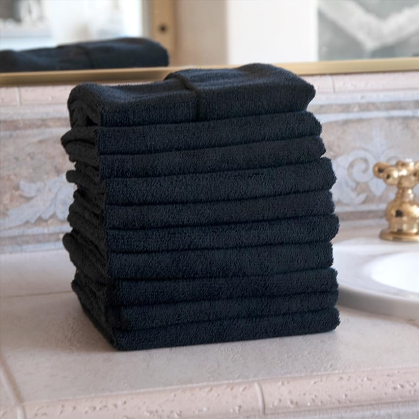 Black Bleach Proof Towels  | Amazon (US)