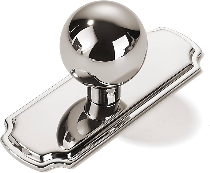 khtumeware 2-Pack Heavy Duty Solid Backplate for Cabinet Knobs Polished Nickel Drawer Knobs with ... | Amazon (US)