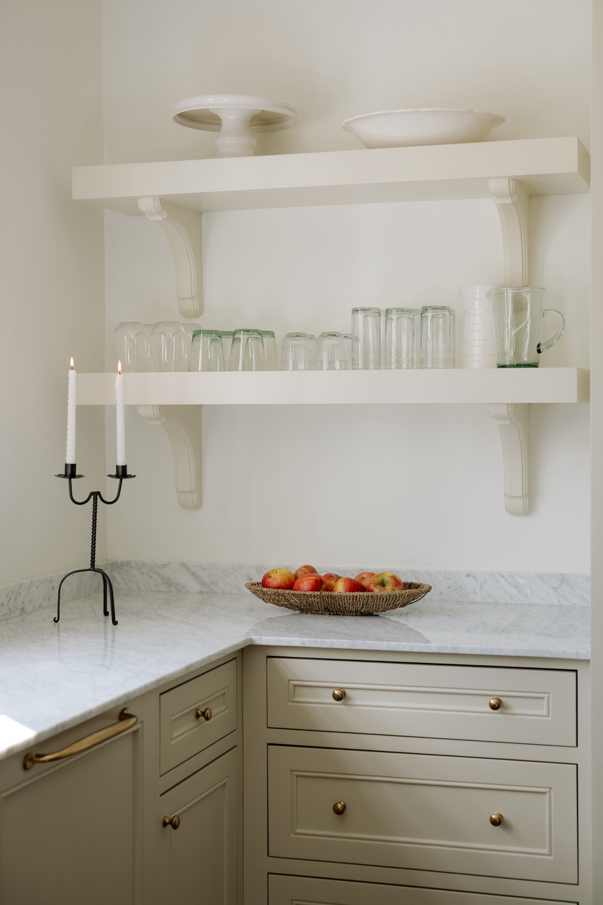 Kitchen shelf practical styling with glassware 

#LTKHome