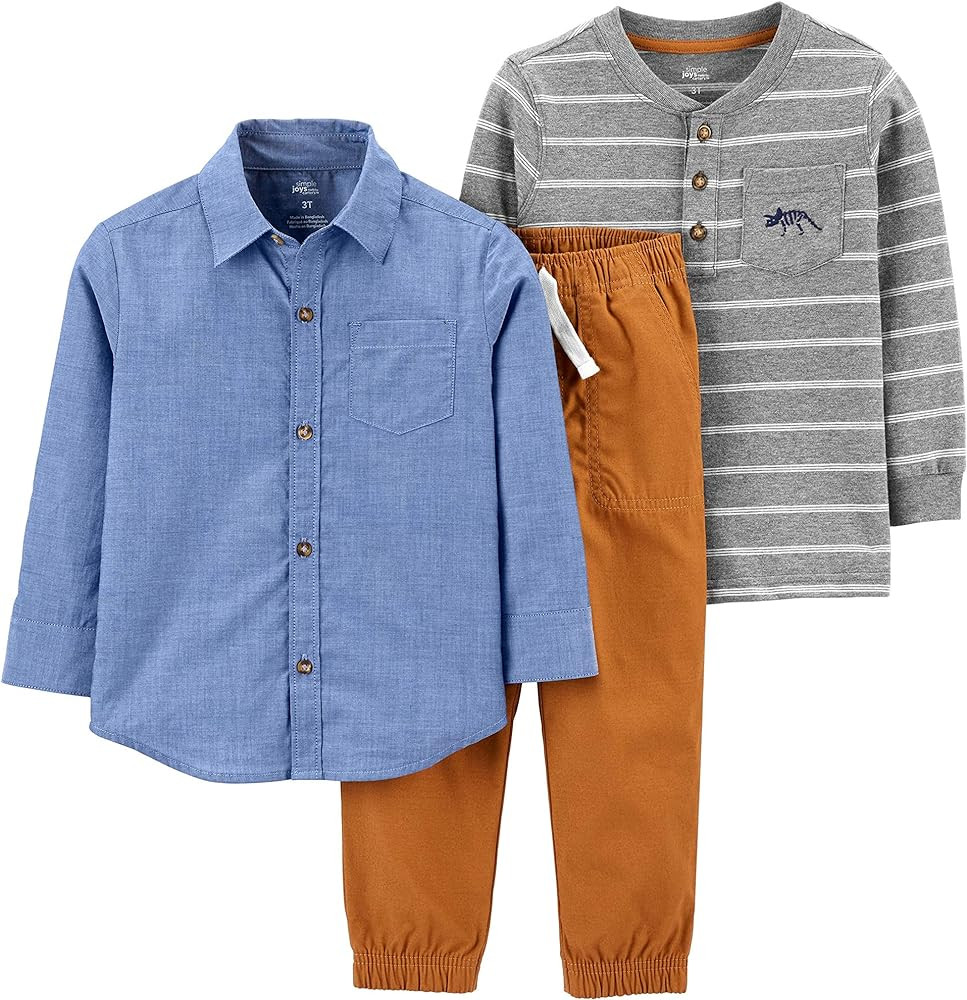 Simple Joys by Carter's baby-boys 3-piece Playwear Set | Amazon (US)