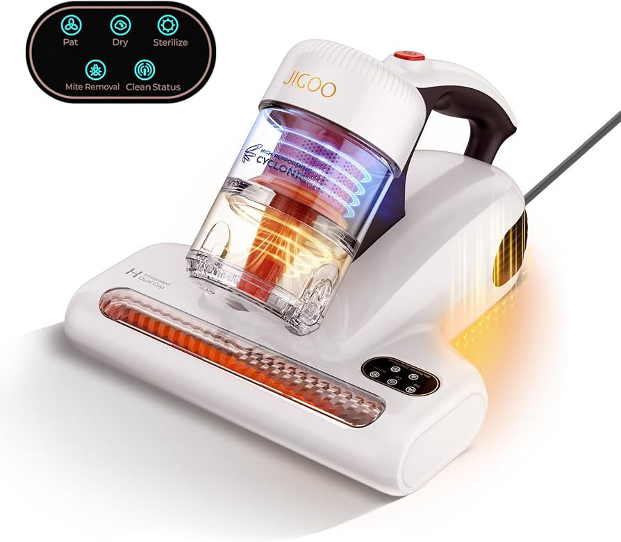 JIGOO J200 Improve Sleep Mattress Vacuum Cleaner Uv Sanitizing, Deep Cleaning Bed Vacuum Non-Dest... | Amazon (US)
