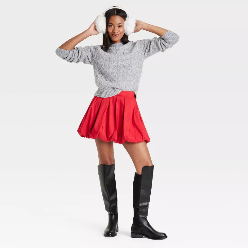 Women's Bubble Hem Mini Skirt - A New Day™ | Target