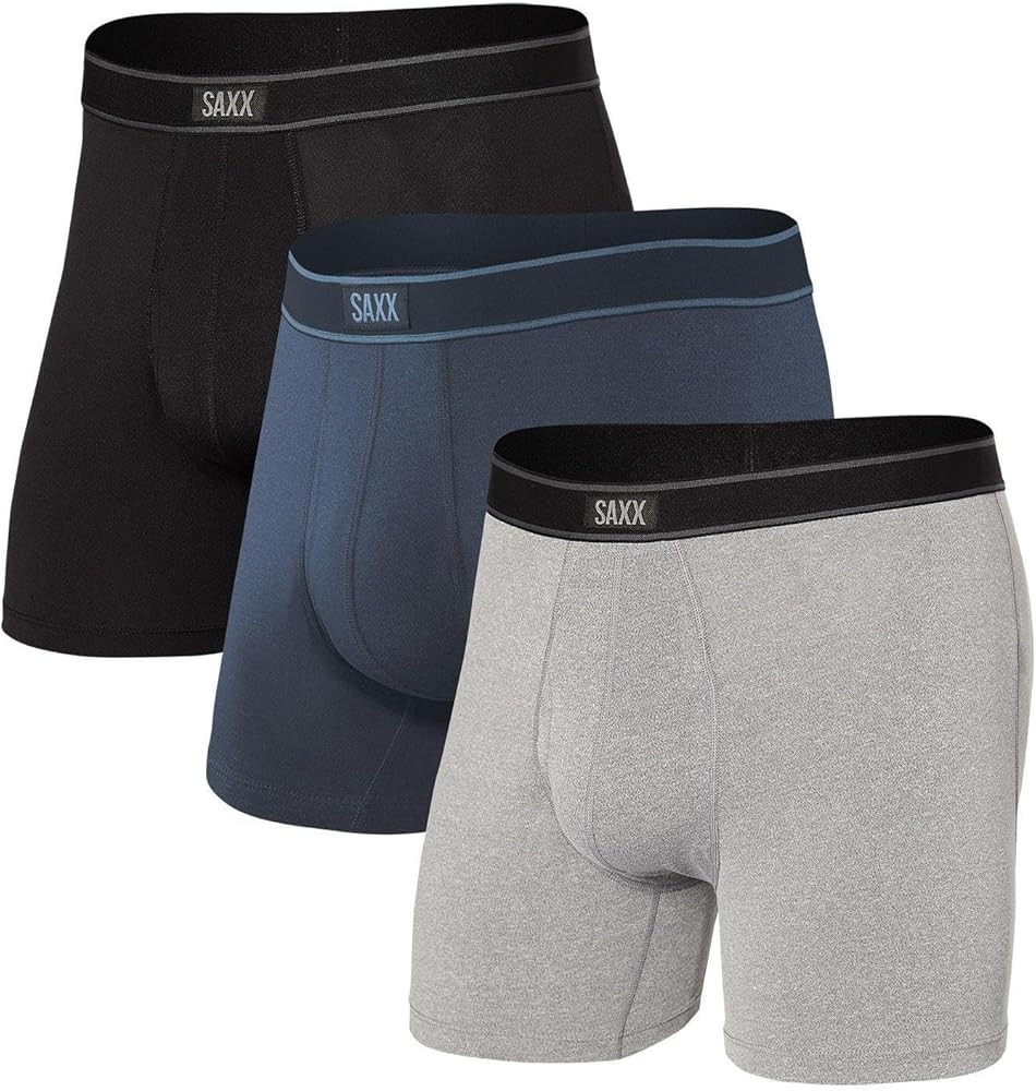 SAXX Underwear Co. - Men's Daytripper Boxer Brief Fly 3Pk With Built-In Pouch Support - Underwear... | Amazon (US)