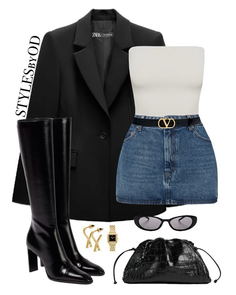 Casual City Night Out 🖤🏙️

The perfect 2026 minimal chic uniform for a casual night out🍸 Balancing a structured black blazer with a classic denim mini and statement knee-high boots for that effortless it-girl edge🫐

#LTKstyletip #LTKfashion #NightOut

#LTKSeasonal #LTKootd #LTKFestival