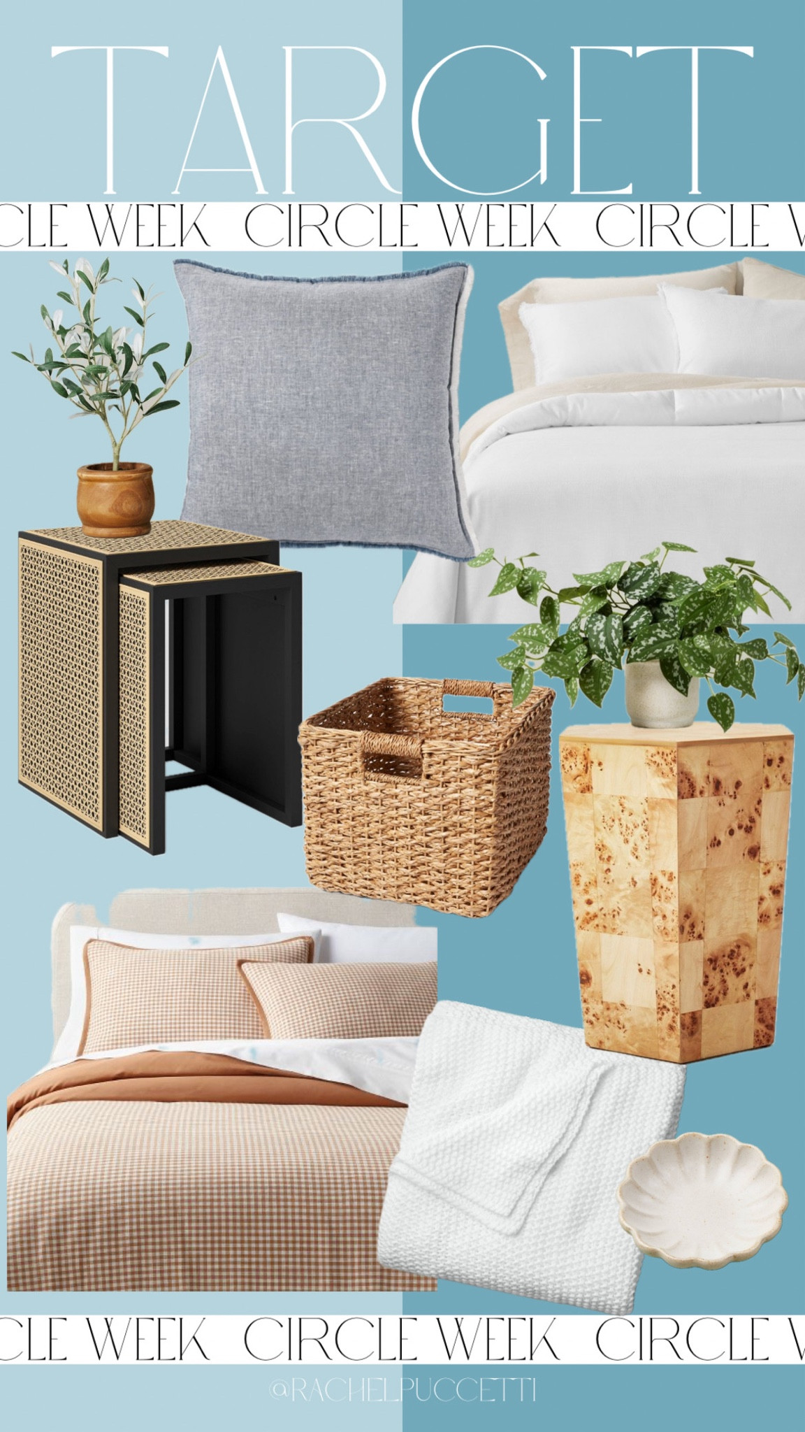 Target circle week, target deal days, target style, target home, target bedding, coastal style, linen bedding, Serena and lily 

Some of my favorite Target items in my home that are on deal for Circle Week! This white linen comforter is the best to layer with! Love these colored linen euro pillows. This gingham duvet cover is so pretty! Gorgeous side tables for a great price! All of these items are great Serena and Lily look for less styles! 

#LTKSummerSales #LTKHome #LTKSaleAlert