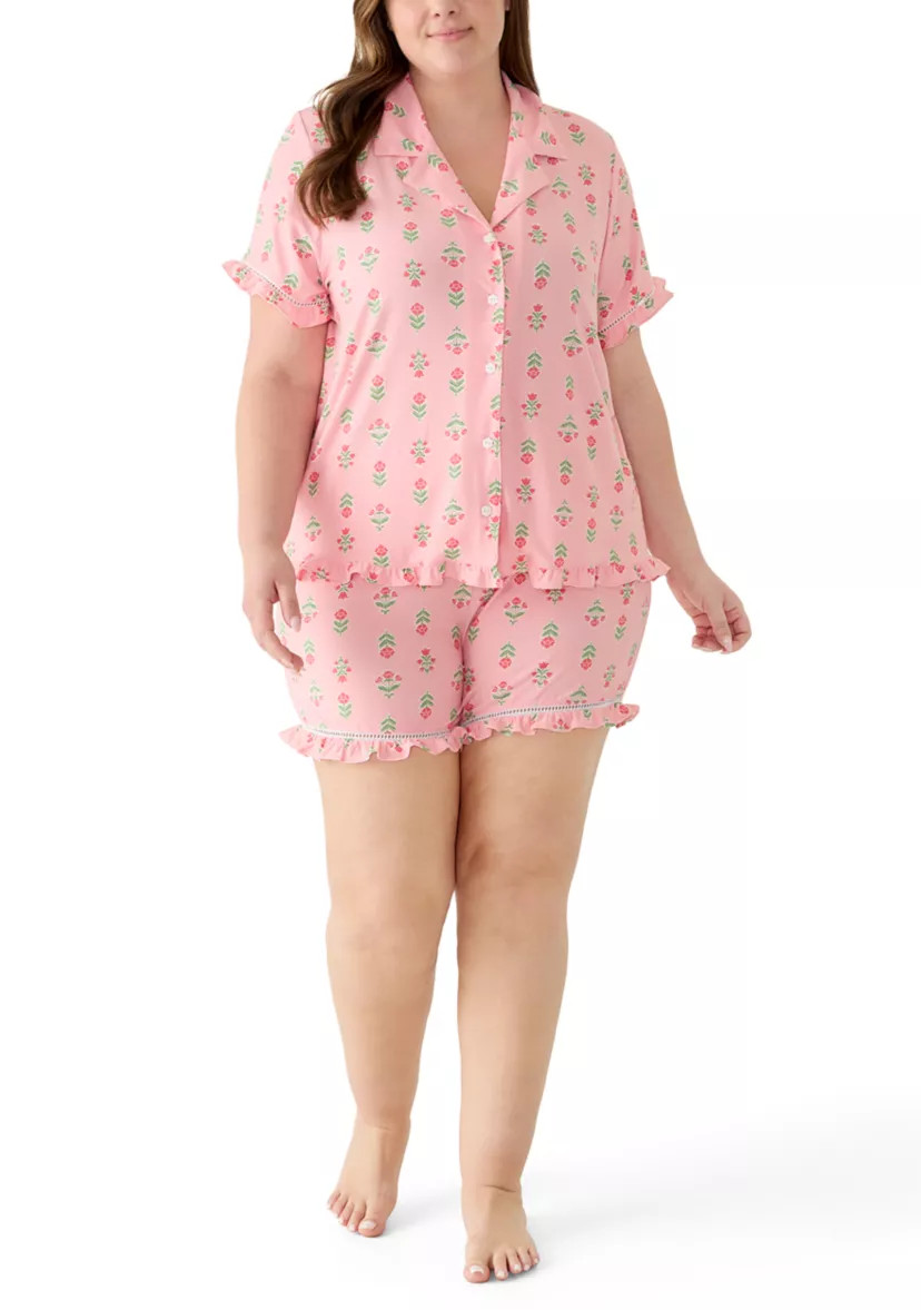 Plus Size Shirt and Shorts Pajama Set | Belk