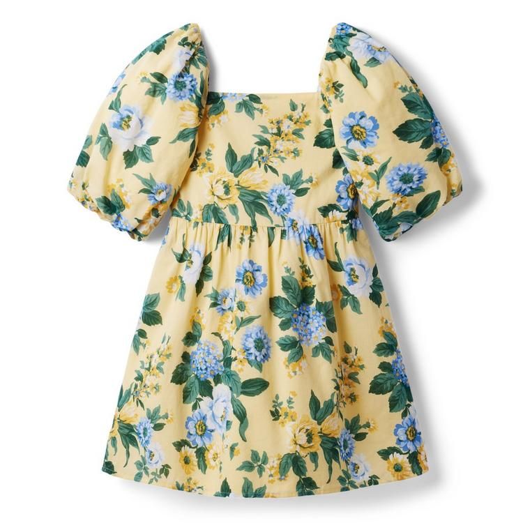 Floral Bubble Sleeve Dress | Janie and Jack