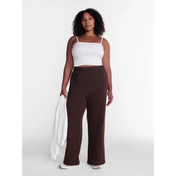 Athletic Works Women's and Women's Plus Fleece Pants with Pockets, 30" Inseam, Sizes XS-4X | Walmart (US)