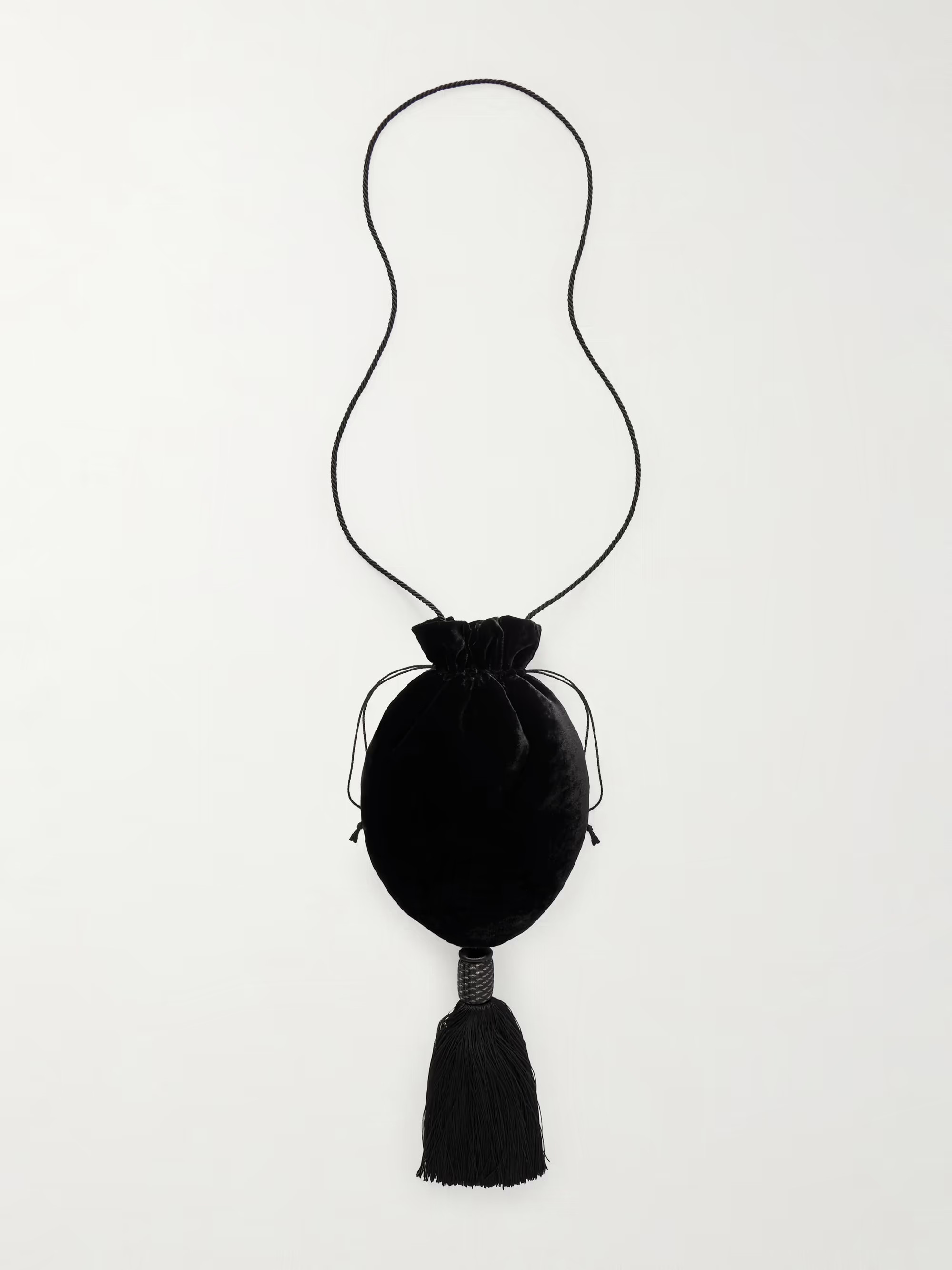 Lee tasseled velvet shoulder bag | NET-A-PORTER (UK & EU)