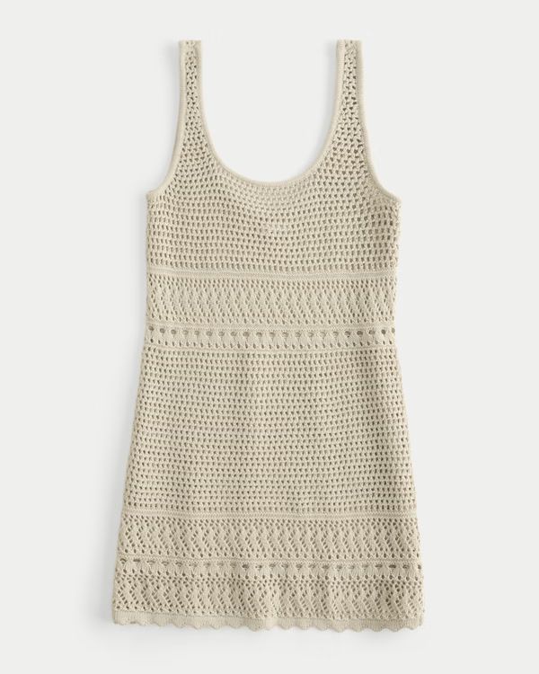 Crochet-Style Cover Up Dress | Hollister (US)