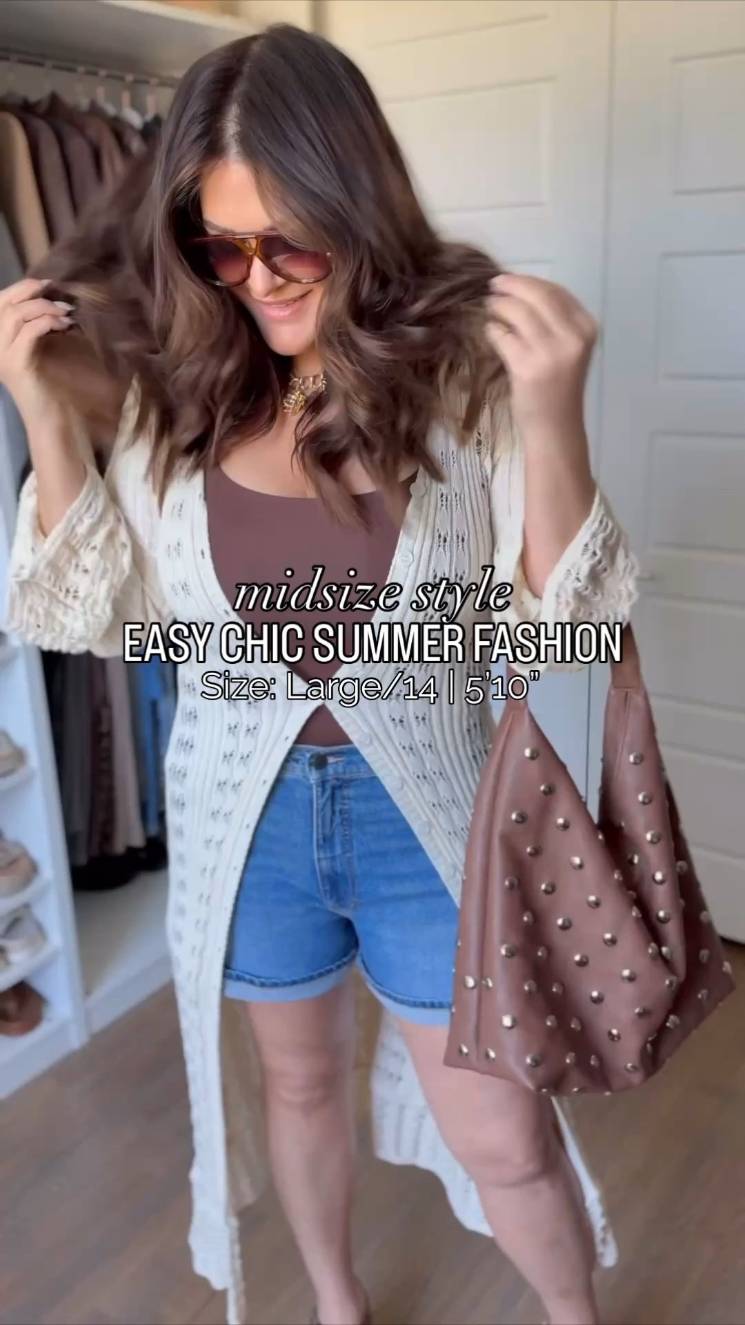 This entire look gives elevated Pinterest summer outfit vibes without the designer price tag. The denim shorts are seriously identical to the viral Abercrombie pair, the lightweight cardigan is perfect for chilly restaurants or summer nights, and every piece is affordable from Walmart + Amazon 👏🏼

Shorts: 14 (I cuffed mine)
Tank & Cardigan: Large

If you love neutral outfits, elevated basics, casual chic summer fashion, and expensive-looking outfits on a budget… this one is SO good. Linking everything before it sells out because these shorts are going to go viral ☀️🤍

#AmazonFashion #VacationOutfit #ElevatedCasual #summeroutfits #affordablefashion